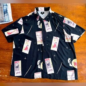 Edwin Black Japan Graphic Men's Casual Shorts Sleeves Shirt